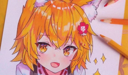 漫画彩铅人物,细腻笔触下的生动形象